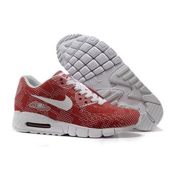 Nike Air Max 90 Unisex Red White Running Shoes Low Price
